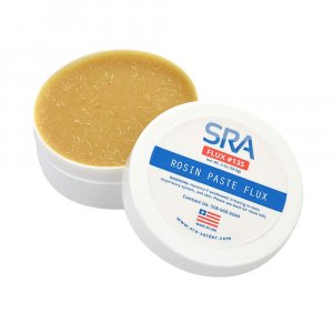 SRA Solder 135 Rosin Paste Soldering Flux For Electronics, No Clean Flux Made for Lead and Lead-Free Solder Circuit Boards and Copper Electrical Wire - Safe Clean Residues with No Goopy Mess (2oz Jar)