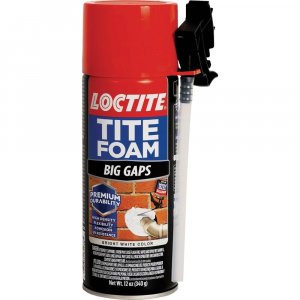 Loctite Tite Foam Big Gaps Spray Foam Sealant, 12 fl oz Can, 1 Pack - Polyurethane Expanding Insulation