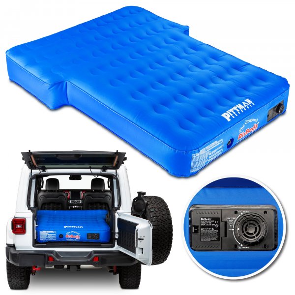 AirBedz PPIXUV Jeep SUV & Crossover Rear Seats Air Mattress Blue w/ Air Pump
