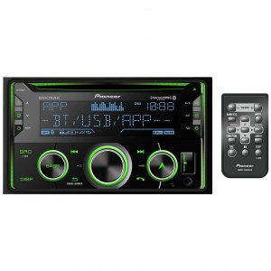 Pioneer FHS720BS Double Din CD Receiver with Bluetooth