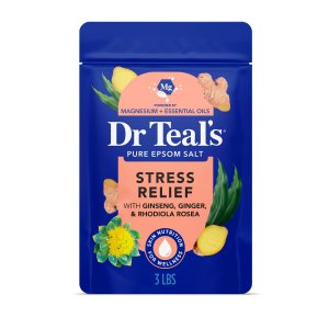 Dr Teal's Epsom Salt Magnesium Soak, Stress Relief with Essential Oils, 3 lbs