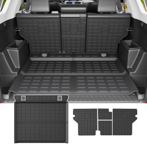 powoq Cargo Mat & Backrest Mats Compatible with 2010-2024 Toyota 4Runner