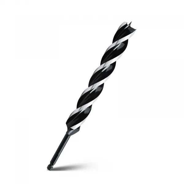 WOBLLMX 1" x 12" Auger Drill Bit for Wood,Hex Shank Tri Flute Drill Bit