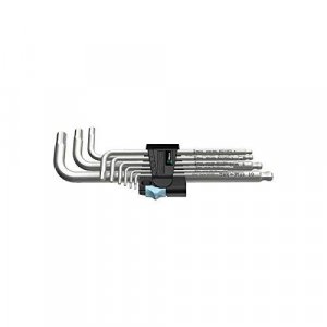 Wera 05022720001 Metric Allen Wrench Set, Stainless Steel (9-Piece)