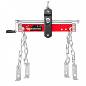 Big RED Engine Hoist Shop Crane Accessory, Steel 3 Position 3/4 Ton (1500 lbs) Engine Load Leveler with Long Adjustable Handle