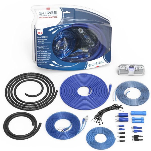 SURGE ATRSI8 Installer Series Amp Installation Kit (8 Gauge, 1,000 Watts)