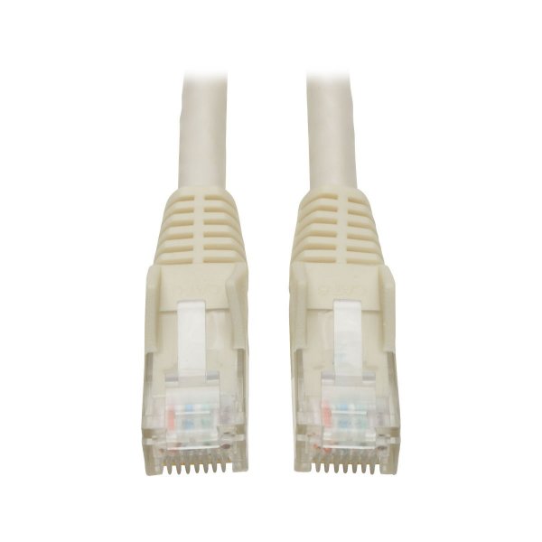 Tripp Lite N201001WH CAT-6 Gigabit Snagless Molded Patch Cable (1ft)