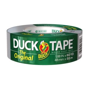 The Original Duck Tape Brand Duct Tape, 1.88 Inch x 60 Yard, Silver, 1 Roll