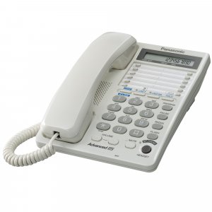 Panasonic KX-TS208W 2-Line Feature Phone with LCD White