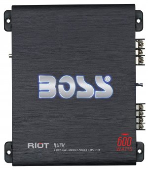 Boss Audio R3002 600 Watt 2 Channel Riot Car Amplifier