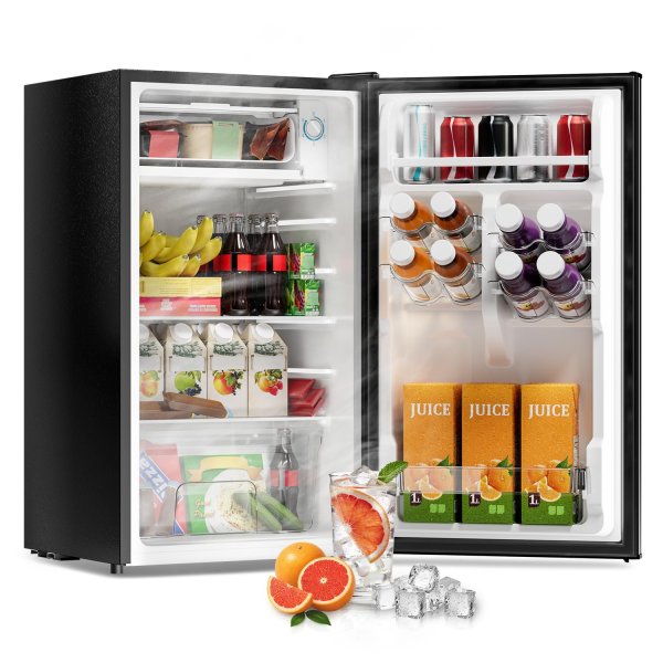 Frostorm 3.2 Cu Ft Mini Fridge with Freezer, Single Door Upright Freezer
