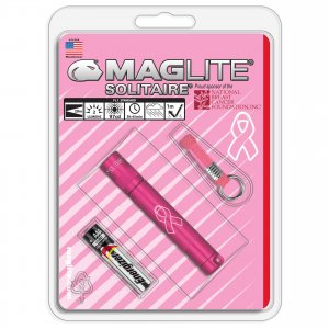 MAGLITE K3AMW6 SOLITAIRE AAA NBCF Pink Blister Pack