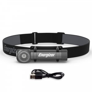Energizer LED Headlamp Rechargeable X1000, Ultra Bright IPX4 Water Resistant Head Light, 1000 Lumen Turbo Mode, Headlamp for Outdoors, Power Outage Emergency, (USB Cable Included)