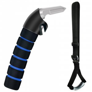 KOUNATSURI Car Handle Assist for Elderly Car Door Handle Multifunction Handle Car Door Latch Handle for Seniors and Handicapped(Blue)