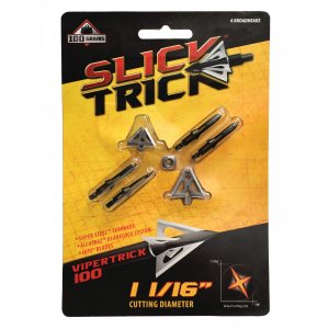 Slick Trick 15STVT100 100 Grain ViperBroadheads  Pack of 4