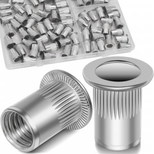 Vifmy M6-1.0 Rivet Nut,80Pcs Stainless Steel 304 Threaded Insert Rivnuts