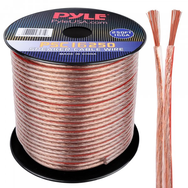 Pyle PSC16250 16 Gauge 250 ft. Spool of High Quality Speaker Wire
