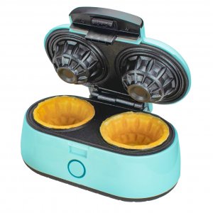 Brentwood Appliances TS-1402BL Double Waffle Bowl Maker