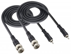 HCFengR-C-A Ma-le to B-N-C Coaxial Composite Video Connector Cable