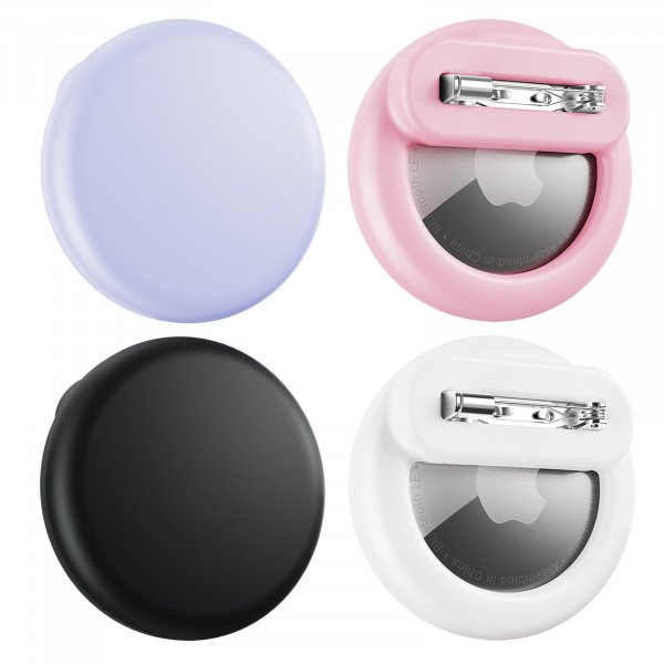 Bingcok Airtag Hidden Holder for Kids with Invisible Pin, 4 Pack