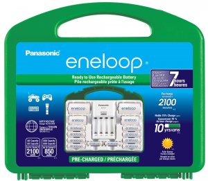 Panasonic K-KJ17MCC82A 4-Position Charger w/2 AAA & 8 AA & 2C & 2D Spacers