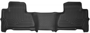 Husky Liners X-act Contour Floor Mats | Fits 2015-2020 Chevrolet Suburban/GMC Yukon XL | 2nd Row, 1-pc Black - 53271