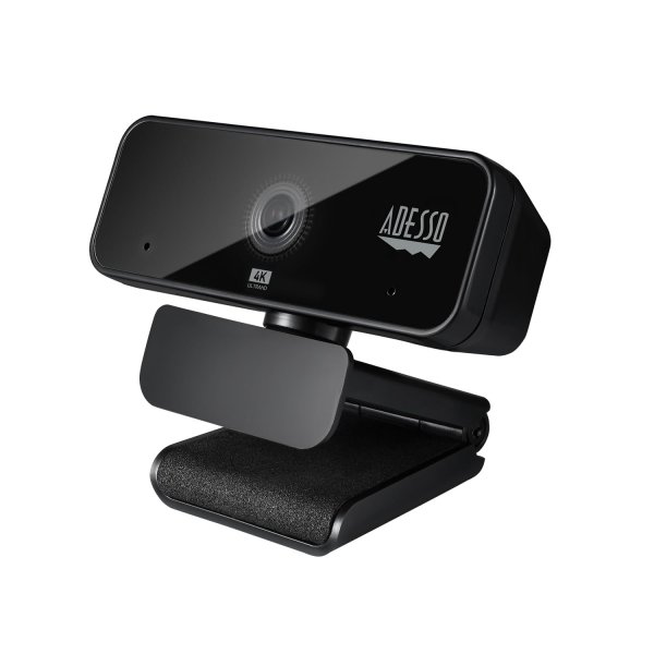 Adesso CYBERTRACK H6 4K Ultra HD USB Webcam w/Built-In Mic & Privacy Shutter