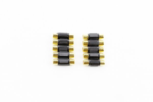 Bullz BCFB Audio Female RCA Couplers, Black