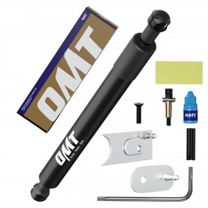 OMT Tailgate Assist Shock Compatible with 09-25 Ram 1500 2500 3500, Sliver