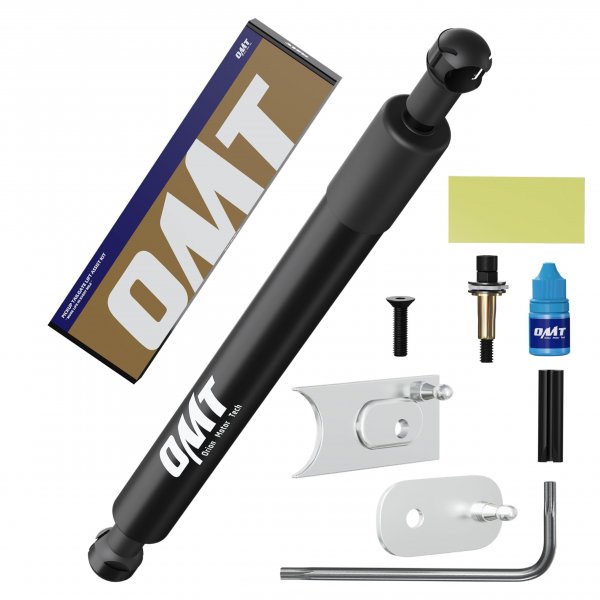 OMT Tailgate Assist Shock Compatible with 09-25 Ram 1500 2500 3500, Sliver