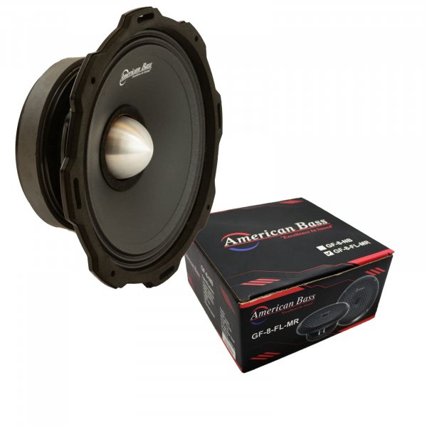 American Bass GF8LMR 8" Shallow Mid-Range, 4 Ohm, 800 Watts Max