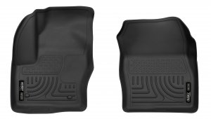 Husky Liners X-act Contour Floor Mats | Fits 2013-2018 Ford C-Max; 2013-2019 Ford Escape | Front Row, 2-pc Black - 55731