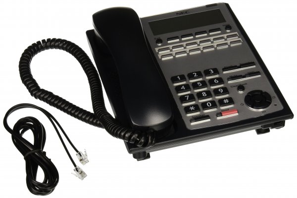 NEC 1100061  12-Button Full-Duplex Telephone - Black