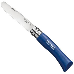 Opinel My First Opinel No.7 Stainless Steel Children’s Folding Pocket Knife with Safety Rounded Tip, Painted Handles