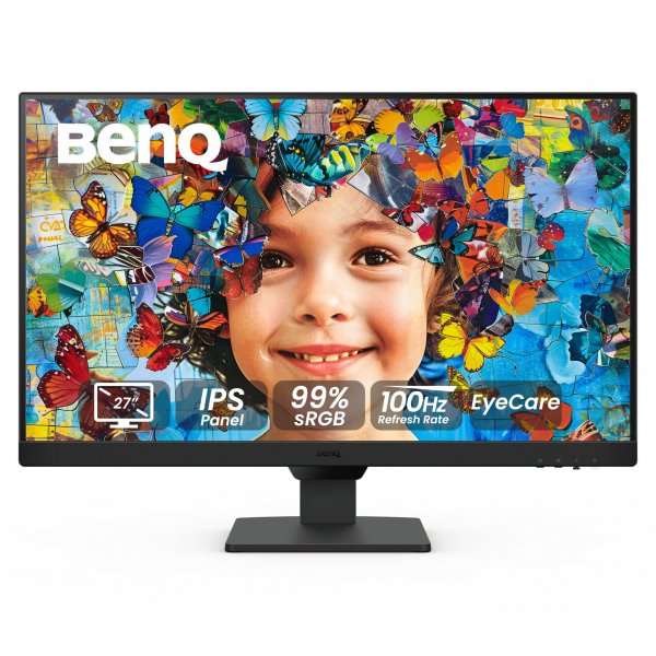 BenQ GW2790 Computer Monitor 27" FHD 1920x1080p | IPS | 100 hz | Eye-Care Tech | Low Blue Light | Anti-Glare | Adaptive Brightness | Tilt Screen | Built-in Speakers | DisplayPort | HDMI x2