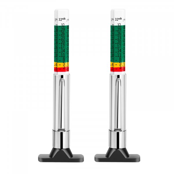 Tire Tread Depth Gauge,Tire Tread Gauge Color Coded,Tread Depth Gauge in 1/32 inch(Pack of 2)