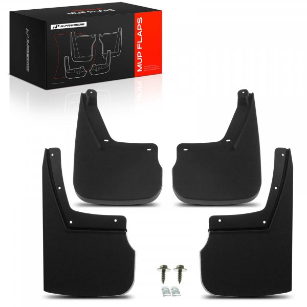 A-Premium Mud Flaps Compatible with Chevrolet Suburban, Tahoe, 2015-2020, No Drilling Required Mud Guards with Hardware Kits, Set of 4 Front and Rear