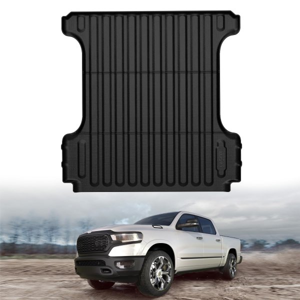 LASFIT 5.7FT Truck Bed Mat for RAM 1500 2019-2027/RHO 2025-2027 67.4inches
