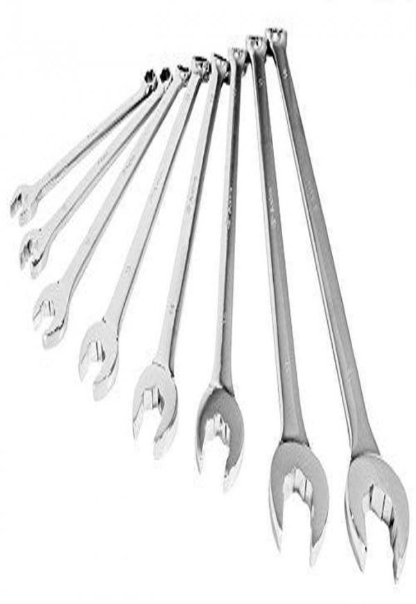 Astro 7181XL 8 Piece Metric Long Damaged Fastener Flank Bite Combination Wrenchs