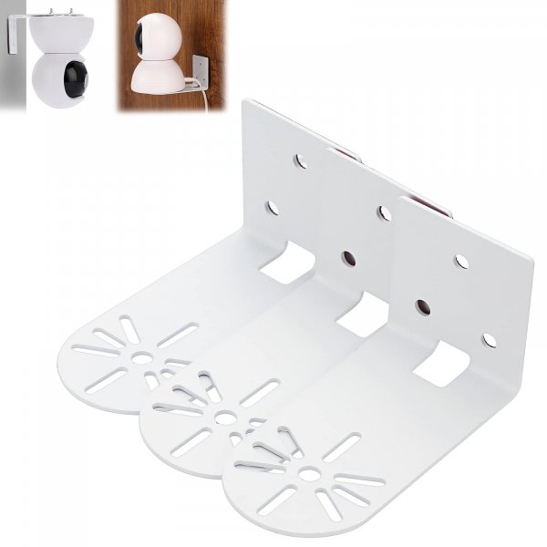 Universal Small Floating Shelf for Security Cameras, Speakers,White