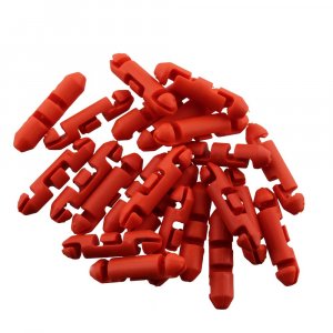 Scotty #2008-24 Auto Stopper Beads for Braided Line (24-Pack), Red