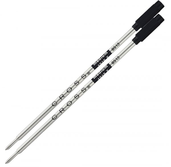 Cross Ballpoint Pen Refill - Refill for Consistent Ink Flow - Quick-Drying - Black - Medium - 2Pack