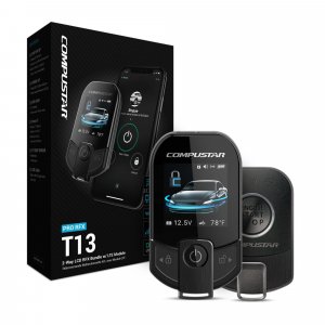 Compustar RFX-P2WT13-SF PRO 3B 2-Way Water-Resistant Color LCD, 3-Mile Range, DR-X1, Proximity Unlock