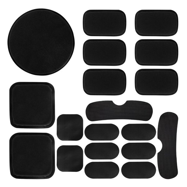 AOUTACC Universal Airsoft Helmet Pads, Helmet Replacement Foam Padding Kits Set Accessories Mats for Fast-Style/Mich/ACH/PASGT Helmet (EVA Foam, Black)