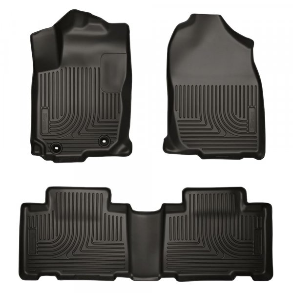 Husky 99531 Front/2nd Seat Floor Liners For 14-19 Toyota Corolla