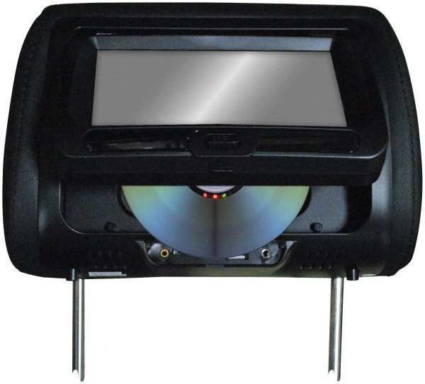 TView T737DVPLBK 7 Headrest Monitors (Pair) 1-with DVD Player, 1-Monitor Only