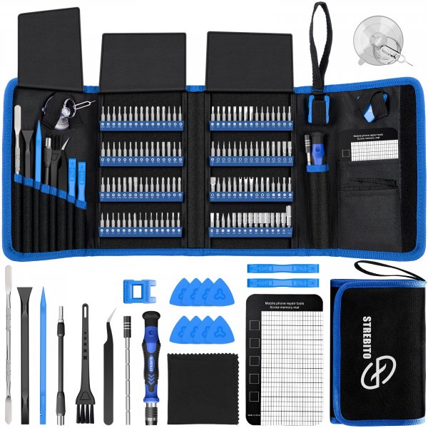STREBITO Electronics Precision Screwdriver Sets 142-Piece with 120 Bits