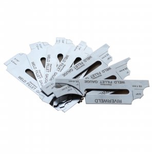 RIVERWELD 7piece Fillet Weld Key Chain Set RL Depth Gauge MG-11