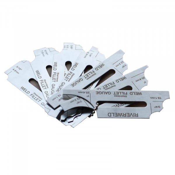 RIVERWELD 7piece Fillet Weld Key Chain Set RL Depth Gauge MG-11