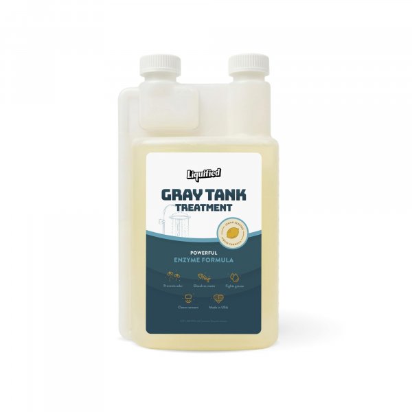 Liquified RV Toilet Treatment - Gray Holding Tank Digester - Odor Eliminator - Lemon Scent - Matts RV Reviews
